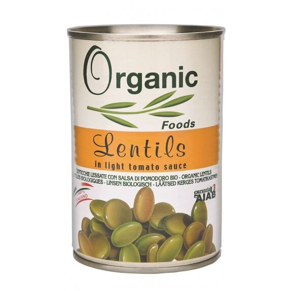 Soczewica w sosie pomidorowym 400 g BIO Organic Foods cena €1,29