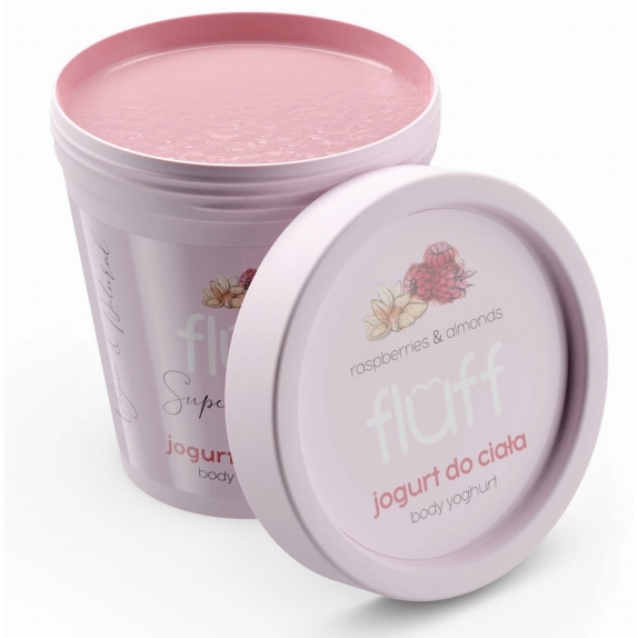 Fluff Jogurt do ciała maliny z migdałami 180 ml cena 16,99zł