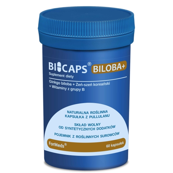 Bicaps Biloba + 60 kapsułek Formeds cena 14,44$