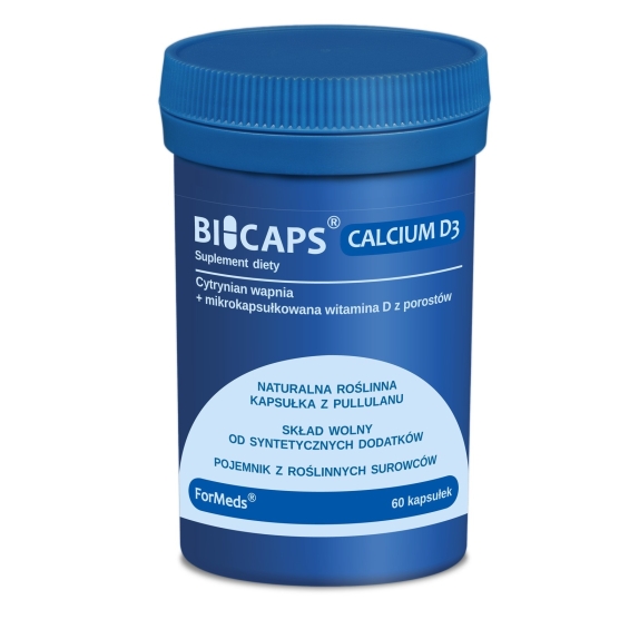 Bicaps Calcium D3 60 kapsułek Formeds cena 36,99zł