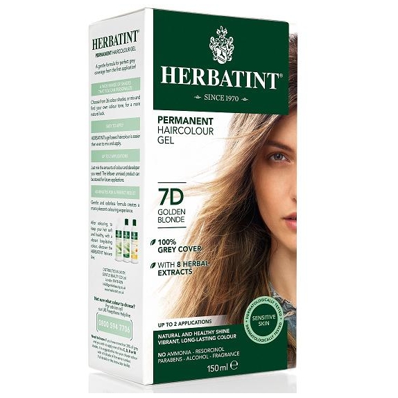 Farba 7D złoty blond 150 ml Herbatint MAJOWA PROMOCJA! cena 43,85zł