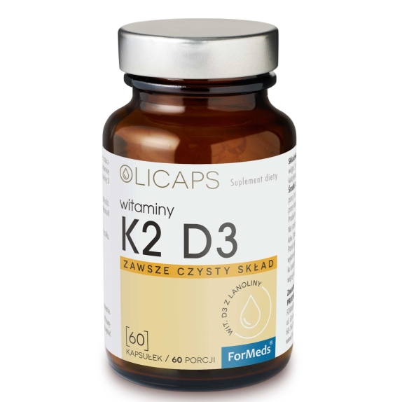 Olicaps K2 D3 60 kapsułek Formeds cena 18,36$