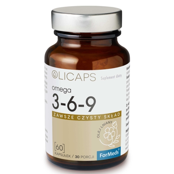 Olicaps Omega 3-6-9 60 kapsułek Formeds cena 9,99$