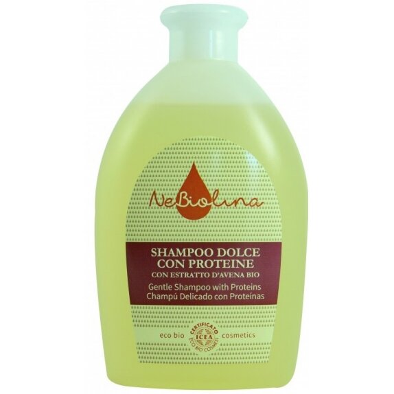 Delikatny szampon z proteinami certyfikowany 500 ml NeBiolina cena €6,23