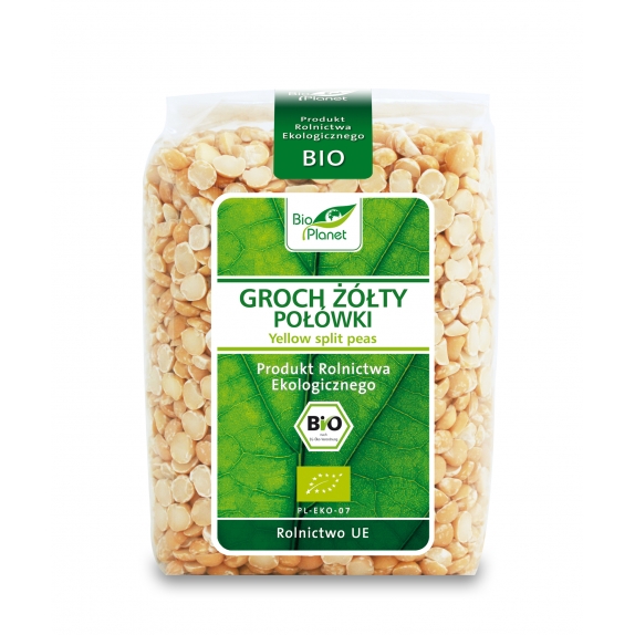 Groch żółty połówki 400 g BIO Bio Planet  cena 6,89zł