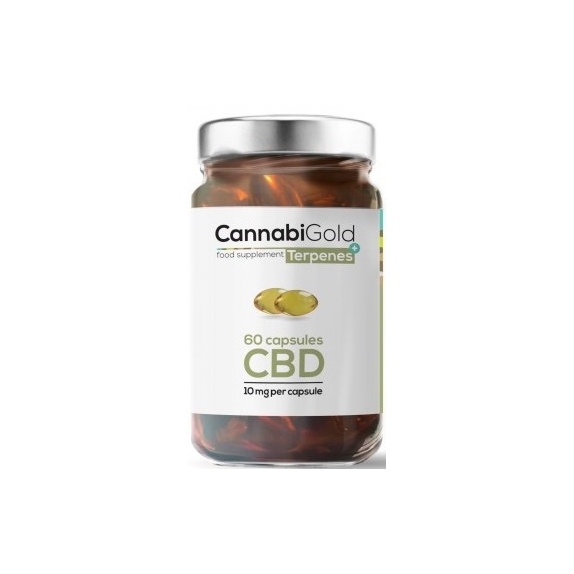 CannabiGold Terpenes+ kapsułki 60 sztuk x 10 mg HemPoland cena 108,99zł