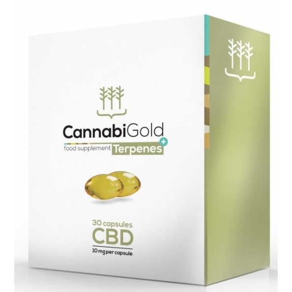 CannabiGold Terpenes+ kapsułki 30 sztuk x 10 mg HemPoland cena €6,79