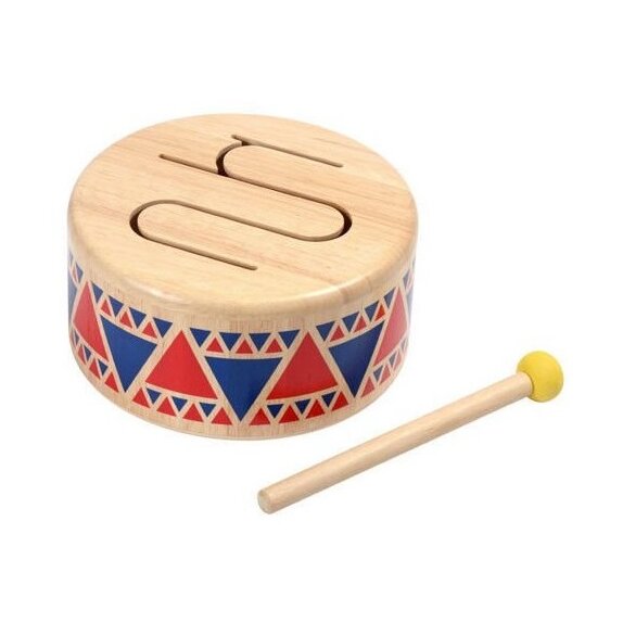 Bebenek drewniany, pierwszy instrument dla młodego muzyka, 19m+, PlanToys cena 97,99zł