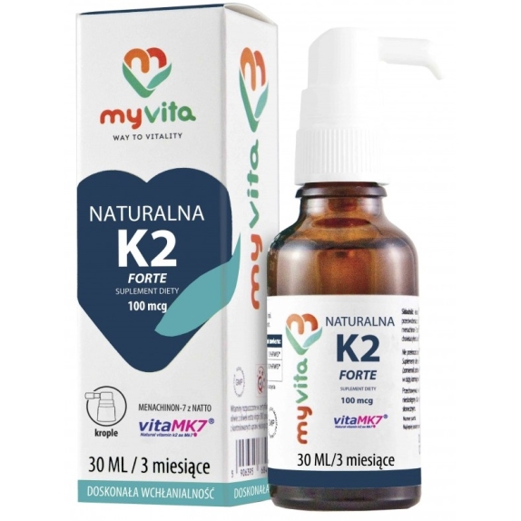 MyVita Witamina K2 MK-7 krople 30 ml cena 60,00zł