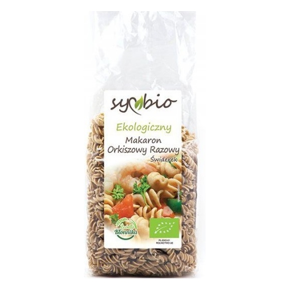 Makaron orkiszowy razowy świderki 400 g BIO Symbio cena 11,03zł