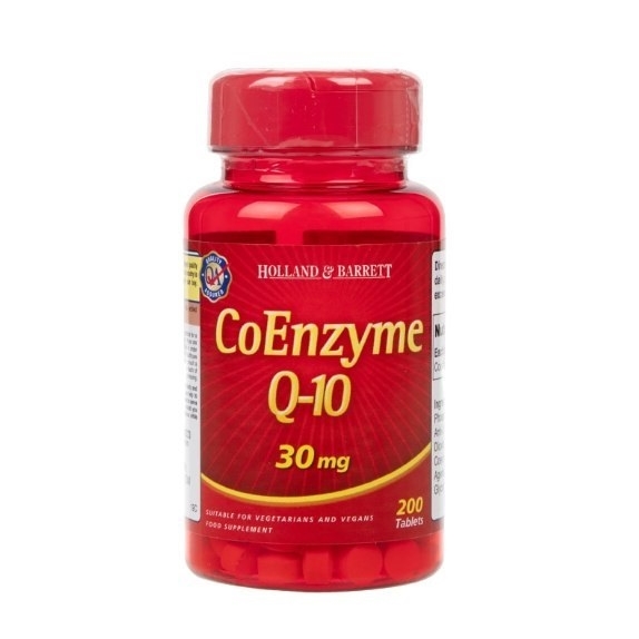 Koenzym Q-10 30 mg 200 tabletek Holland&Barrett cena 73,90zł