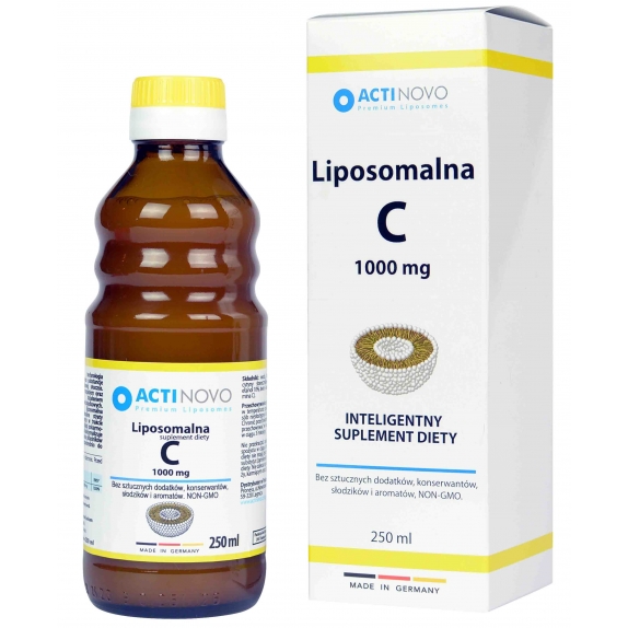 ActiNovo Liposomalna witamina C 1000 mg 250 ml (50dni) cena 95,70zł