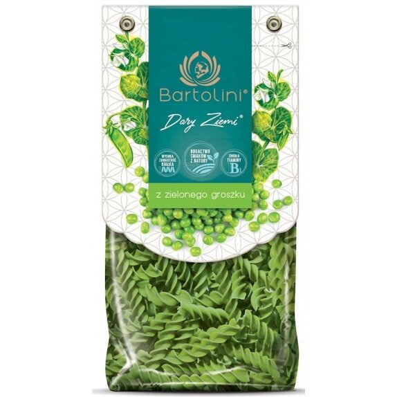 Makaron z zielonego groszku świderek BIO 250 g Bartolini cena 5,89zł