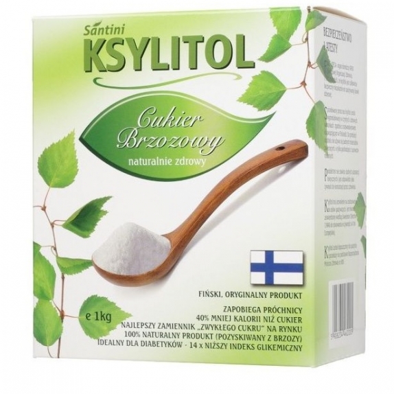 Ksylitol 1 kg Santini (karton) cena 54,95zł