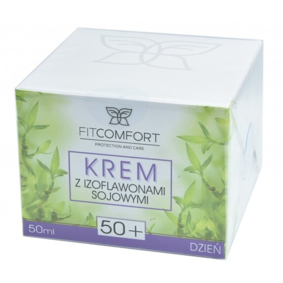 Fitcomfort Krem z izoflawonami sojowymi 50+ na dzień 50 ml cena 49,90zł