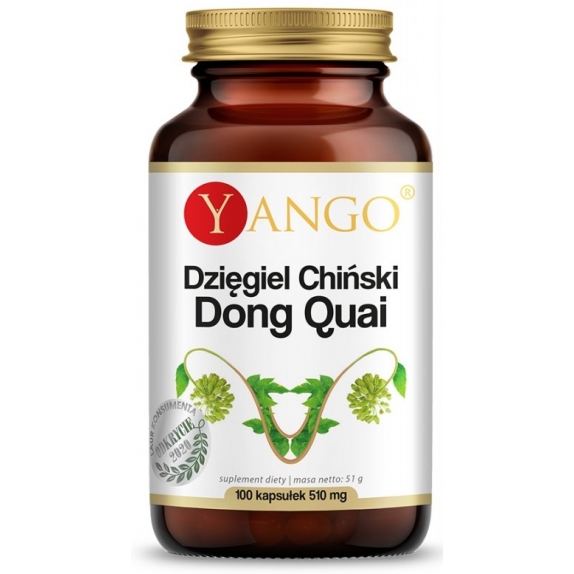 Yango Dzięgiel Chiński Dong Quai 510 mg 100 kapsułek cena €9,04