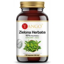 Yango Zielona herbata 95% polifenoli Katechiny + EGCG 390 mg 90 kapsułek 
