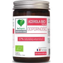 BeOrganic acerola 17% 500 mg 100 tabletek BIO