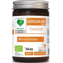 BeOrganic kurkuma 90% 500mg x 50 kapsułek BIO