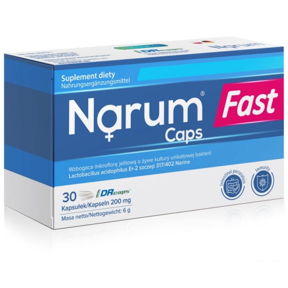 Narum Fast 200mg 30 kapsułek cena 55,90zł