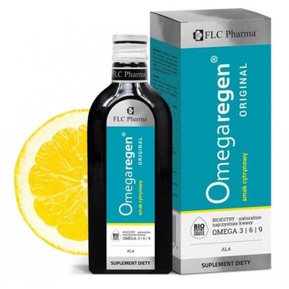 Omegaregen Original płyn, smak cytrynowy 250 ml FLC Pharma cena 14,01$