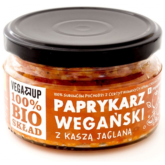 Paprykarz wegański z kaszą jaglaną 190 g BIO Vega Up cena 7,20zł