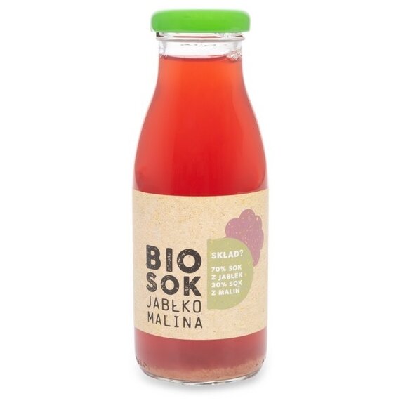 Sok jabłkowo - malinowy NFC 250 ml BIO Owocowe Smaki cena 5,34zł