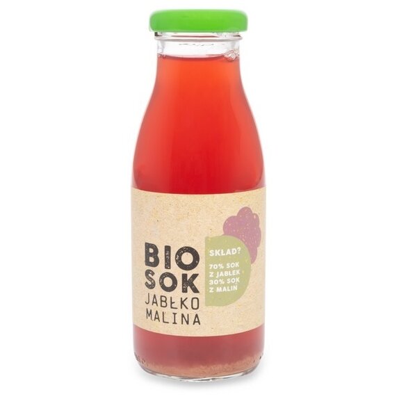 Sok jabłkowo - malinowy NFC 250 ml BIO Owocowe Smaki cena 5,34zł