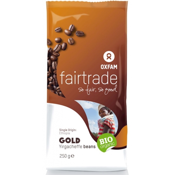 Kawa ziarnista arabica 100 % Yirgacheffe Etiopia fair trade BIO 250 g Oxfam cena 9,99$