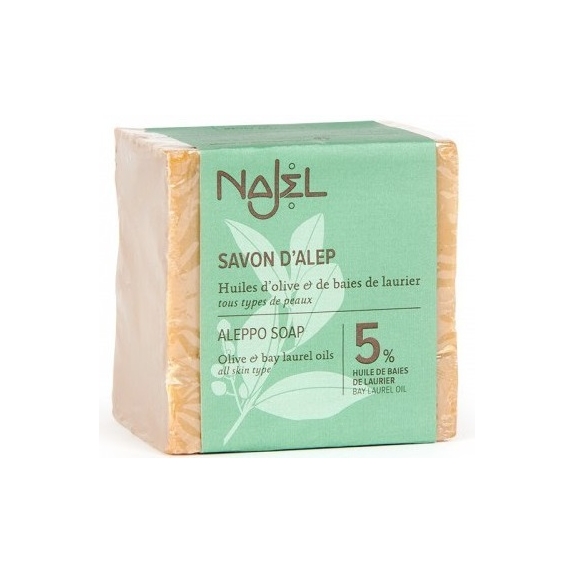 Najel Mydło z Aleppo 5% oleju laurowego, oliwa z oliwek, do każdego typu skóry, 200 g cena 18,30zł