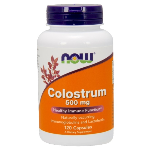 Colostrum 500 mg 120 kapsułek Now Foods cena 86,99zł