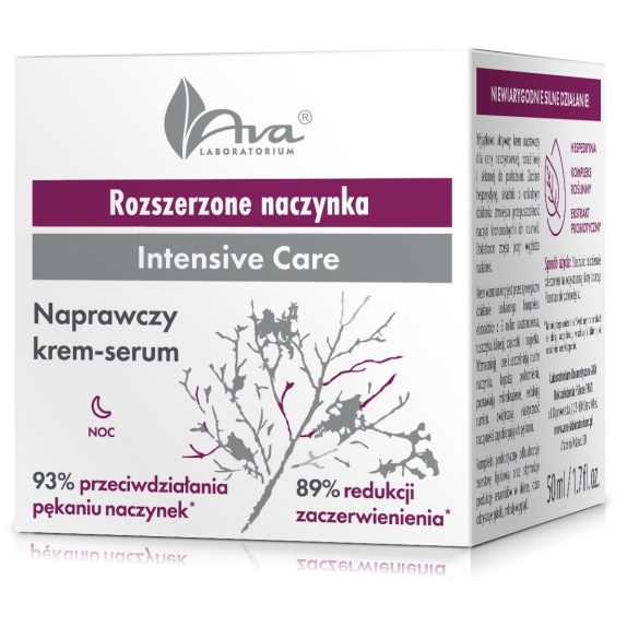 Ava Rozszerzone naczynka Naprawczy krem-serum na noc 50 ml cena 29,95zł