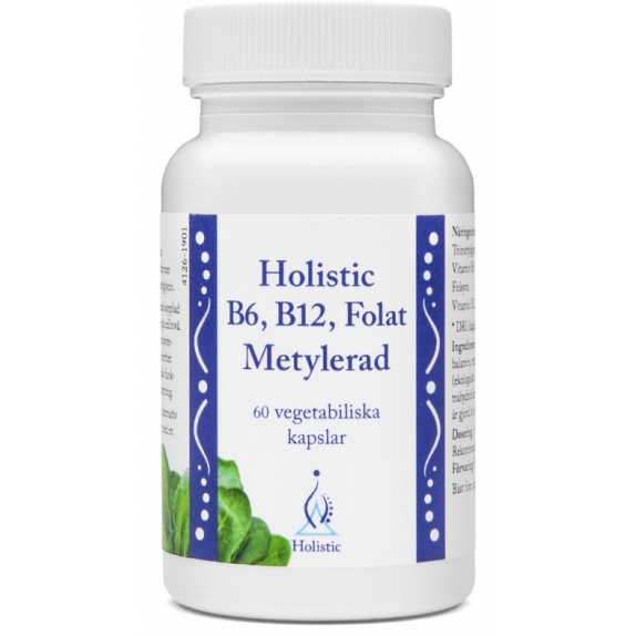 Holistic B6, B12, kwas foliowy - metylowane 60 kapsułek cena 95,00zł