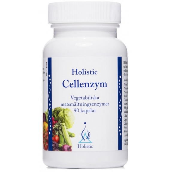 Holistic Cellenzym enzymy wspomagające trawienie pokarmu 90 kapsułek cena 37,26$