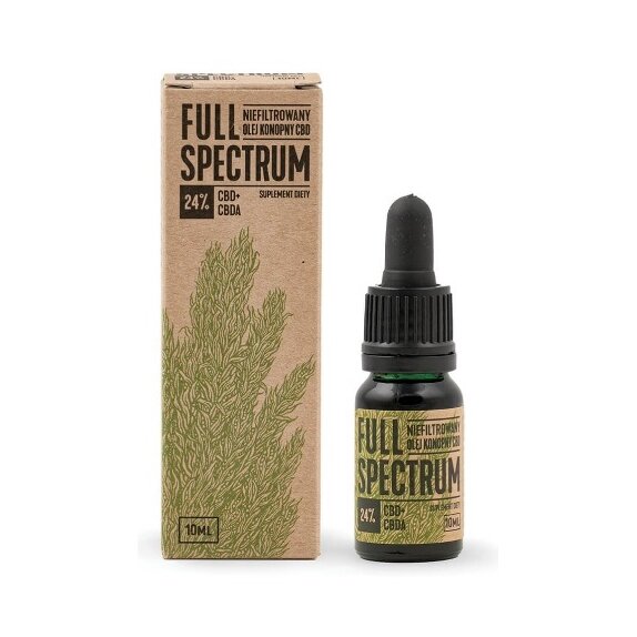 Niefiltrowany Olej konopny 24 % CBD + CBDA 10 ml Full Spectrum cena 242,00zł