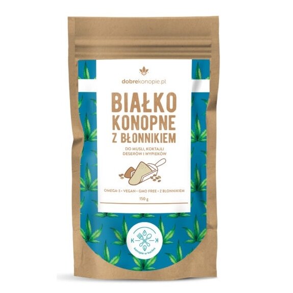 Białko konopne z błonnikiem Dobre Konopie 150 g cena 22,90zł