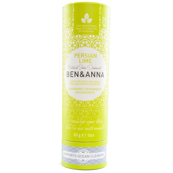 Ben&Anna dezodorant w sztyfcie na bazie sody perska limonka 60 g cena €6,47