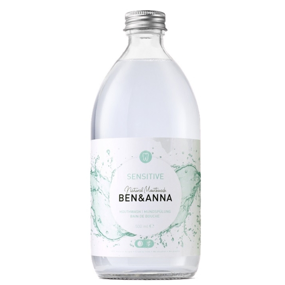 Ben&Anna płyn do płukania jamy ustnej aloes, szałwia i olejek miętowy 500 ml cena 55,99zł