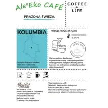 Ale'Eko CAFÉ Kawa Ziarnista Kolumbia BIO 500g Coffee for Life PROMOCJA cena 75,50zł