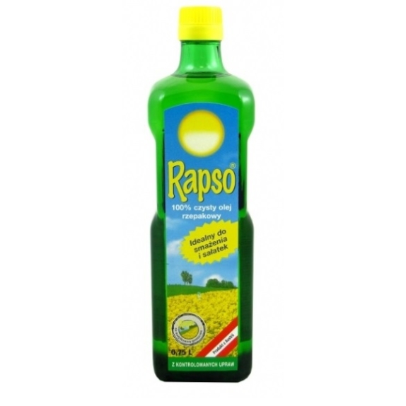 Olej rzepakowy Rapso 2 x 750 ml + łyżki do sałatek GRATIS cena 39,69zł