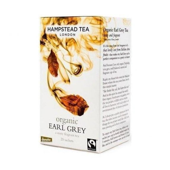 Herbata czarna earl grey 50 g saszetki Hampstead Tea cena 18,80zł