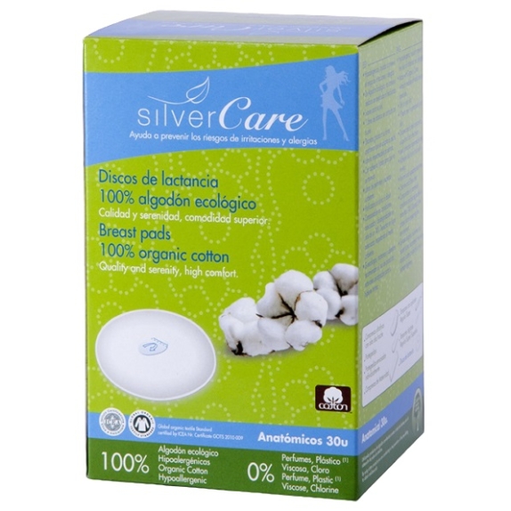 Masmi Silver Care wkładki laktacyjne 100 % bawełny organicznej 30 sztuk ECO + pakiet intymny GRATIS! cena 20,99zł