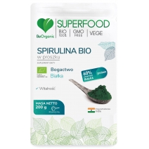 BeOrganic Superfood Spirulina w proszku 200g BIO