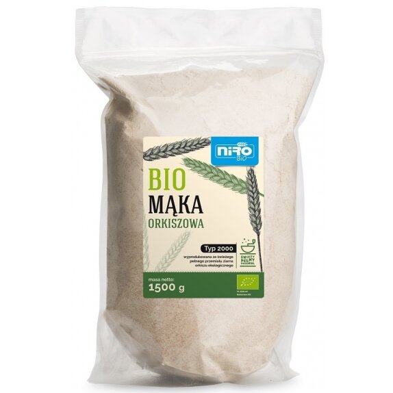 Mąka orkiszowa typ 2000 BIO 1,5 kg Niro cena 23,25zł