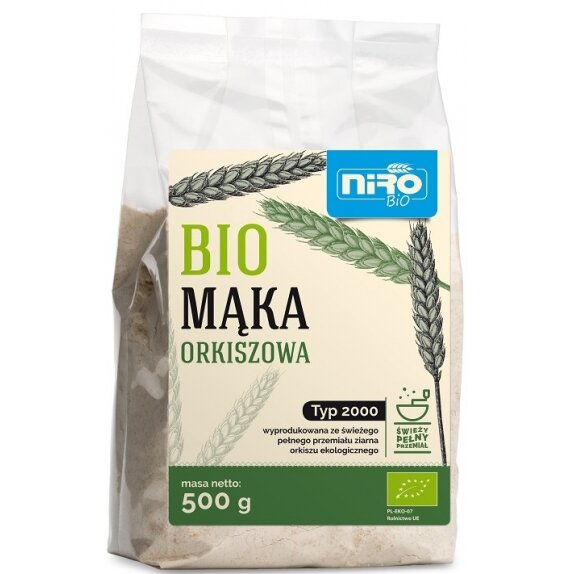 Mąka orkiszowa typ 2000 BIO 500 g Niro cena 6,90zł