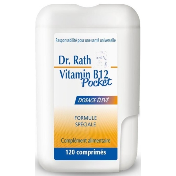 Dr Rath witamina B12 Pocket 120 tabletek  cena 26,46$