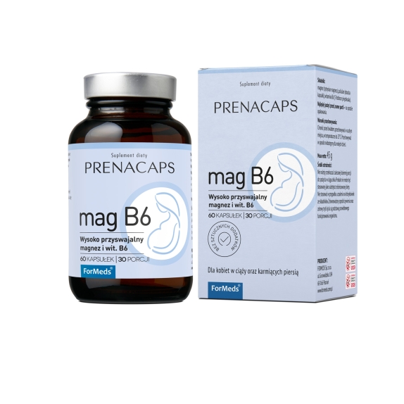 Prenacaps mag B6 60 kapsułek Formeds cena 9,99$