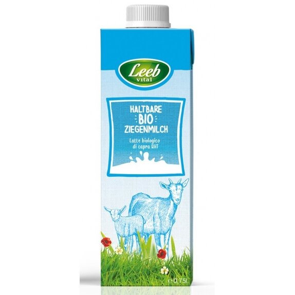 Kozie mleko UHT (min. 3 % Tłuszczu) BIO 750 ml Leeb Vital cena 14,96zł