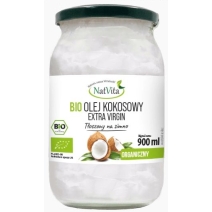 BIO Olej Kokosowy Extra Virgin tłoczony na zimno 900ml Natvita