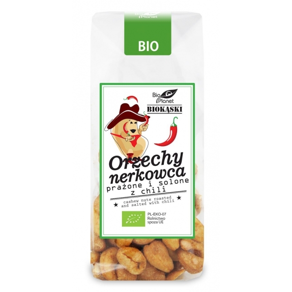 Orzechy nerkowca prażone i solone z chili 100 g BIO Bio Planet cena €2,60